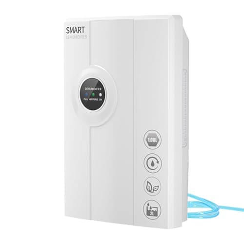 Posdry Air Dehumidifier for Home 68oz Water Tank with Drain Hose,Auto Shut-off for Bedroom,Bathroom,2L Ultra Quiet Small Dehumidifier for Basement RV,Closet 323sq.ft