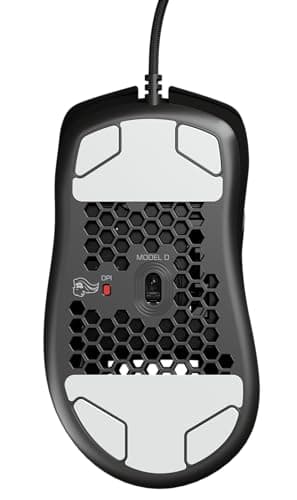 Glorious Model D Wired Gaming Mouse - 68g Superlight Honeycomb Design, RGB, Ergonomic, Pixart 3360 Sensor, Omron Switches, PTFE Feet, 6 Buttons - Matte Black 9
