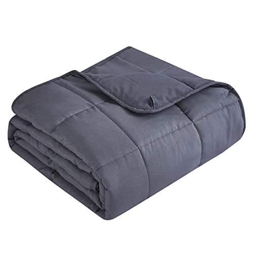 Topcee Weighted Heavy Comfort Blanket, Soft , Thick, Cooling Breathable Polyester Material with Glass Beads for Adult All-Season Summer Fall Winter, (20lbs 80"x87" King Size)