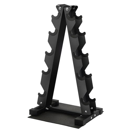 Fitvids Dumbbell Rack A-Frame Weight Rack for Home Gym 5 Tie