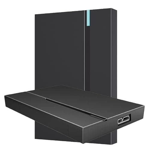 1TB External Hard Drive – USB 3.0 Portable External HDD, 2.5-Inch High-Speed Storage & Backup Drive for Laptop, PC, Mac, Desktop & Gaming Console (Black)