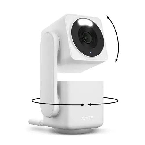 WYZE Cam Pan v4, 4K Smart Security Camera, AI Indoor/Outdoor Cameras for Home Security, Baby & Pet, Color Night Vision, 360° Pan/Tilt/8 x Digital Zoom, 2.4G & 5G, Works with Alexa & Google Assistant