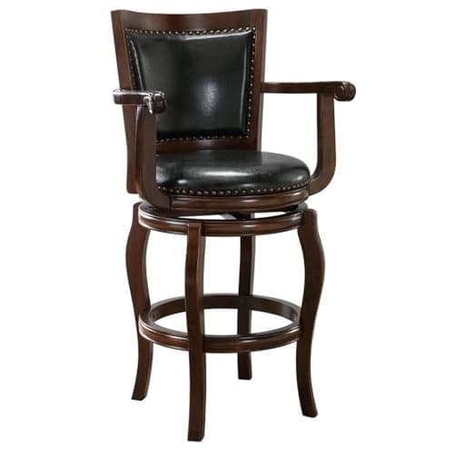 Boraam Jones 31" Swivel Bar Stool-Cappuccino, 29-Inch, 1-Pack