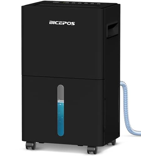 1,500 Sq.Ft Dehumidifiers for Home, 21 Pints Dehumidifier for Basement with Drain Hose, 3 Modes, 24H Timer, Child Lock, Manual or Continuous Drainage, Portable with Wheels, for Bedroom & Bathroom