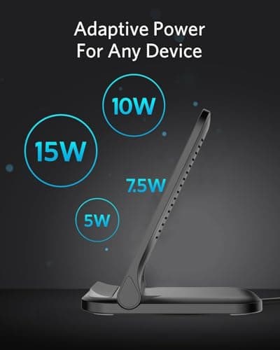 Jahobet Wireless Charger Stand - 15W QI Charger Pad for Samsung Galaxy S24 Ultra, S23, iPhone 15 Pro Max 14 13 12, Google Pixel 8 Pro 8a 7 Cordless Fast Charging Station 5