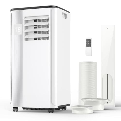 Portable Air Conditioners - 2025 Upgraded 10000 BTU Portable AC for Room up to 450 Sq. Ft, 3 in 1 AC Unit with 24H Timer, Smart Sleep Mode, Remote Control, Air Cooler for Bedroom Kitchen Small-Rooms