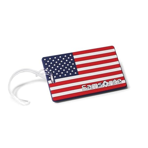 Samsonite Designer Luggage ID Tag, American Flag, One Size