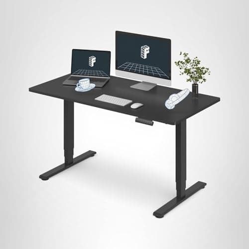 FLEXISPOT E6 3-Stage Dual Motor Electric Standing Desk 55 x 28 Sit Stand Up Desk, Holds 220 lbs, Adjustable Height w/Memory Presets, One-Piece Black Desktop & Black Frame, Ships in 2 Boxes 9