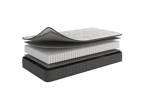 Ottomanson Twin 9" Hybrid Mattress - Medium Firm Support - Made in USA - Individually Pocketed Coils & CertiPUR-US Foam - Fiberglass-Free - Bed in a Box 11