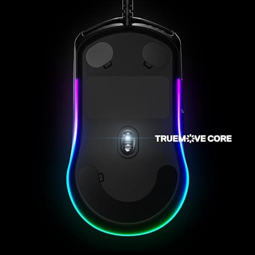 SteelSeries Rival 3 Gaming Mouse - 8,500 CPI TrueMove Core Optical Sensor - 6 Programmable Buttons - Split Trigger Buttons - Brilliant Prism RGB Lighting, Ergonomic, Black 7