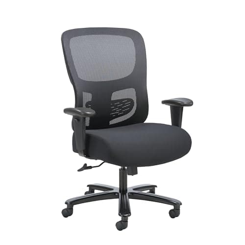 HON Sadie Big and Tall Office Chair, Ergonomic Desk Chair with Mesh Back, Lumbar Support, 350 lb Max, Black