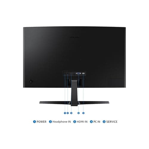 Samsung 27" Essential S3 (S36GD) Series FHD 1800R Curved Computer Monitor, 100Hz, Game Mode, Advanced Eye Comfort, HDMI and D-sub Ports, LS27D366GANXZA, 2024 8