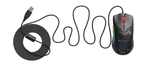 Glorious Model O Wired Gaming Mouse 67g Superlight Honeycomb Design, RGB, Pixart 3360 Sensor, Omron Switches, Ambidextrous - Matte Black 7