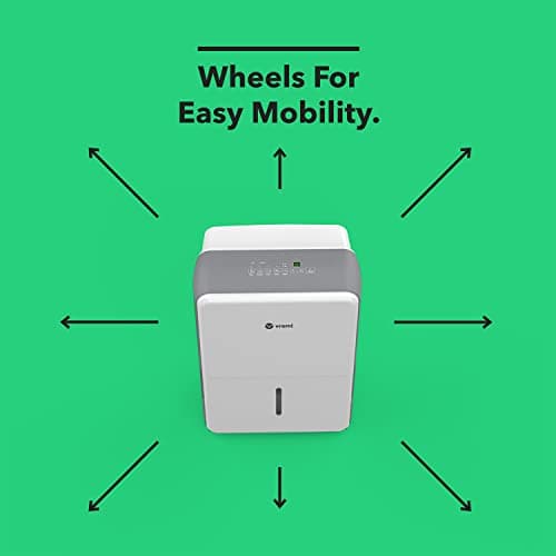 Vremi 35 Pint 3,000 Sq. Ft. Dehumidifier Energy Star Rated for Medium Spaces and Basements White 8