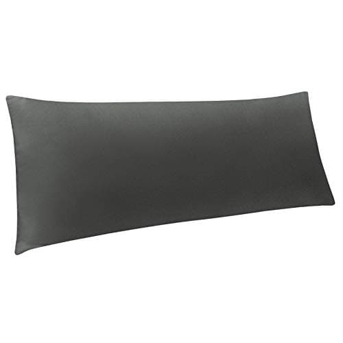 NTBAY Body Pillowcase - Brushed Microfiber 20x54 Pillowcase - Soft, Wrinkle-Free, Fade-Resistant, Stain-Resistant, Dark Grey Body Pillow Cover with Envelope Closure - 20x54 Inches, Dark Grey