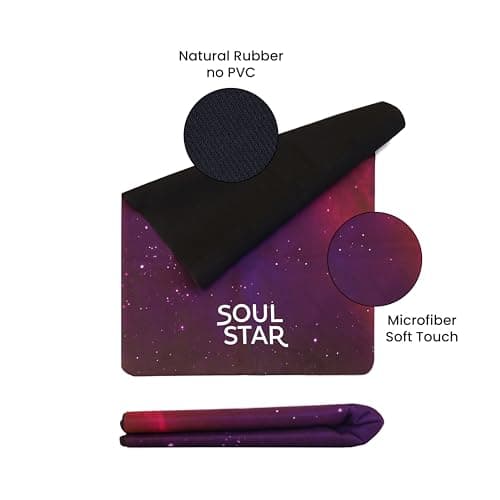 Soul Star Retreats Lite Travel 1.5mm Yoga Mat with Suede Grip - Foldable, Lightweight, Non-Slip & Eco-Friendly with Custom Carry Bag for for Yoga, Hot Yoga, Pilates, & Meditation 8
