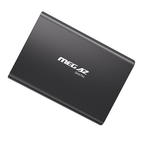 MEGAZ DIGITAL 1TB Portable External Hard Drive, HDD USB 3.0 Compatible for PC, Mac, Laptop, Chromebook, Grey