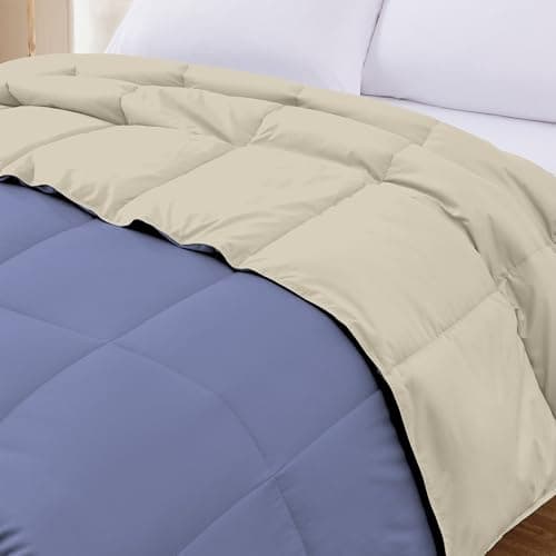 Modern Threads Down Alternative Reversible Comforter Blue/Cream Twin 5