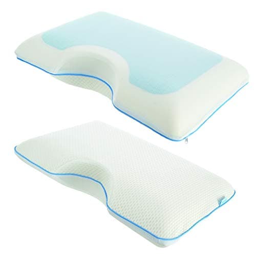 COMFYT Side Sleeper Pillow - Cervical Cooling Pillow, Gel Memory Foam Shoulder Bed Pillows Orthopedic Supports Posture Neck for Back Stomach Sleepers 8