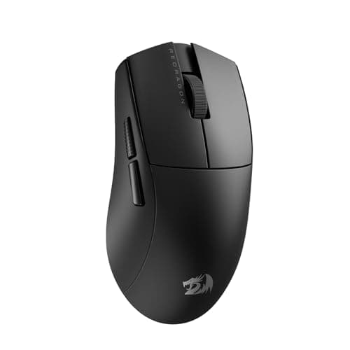 Redragon M916 PRO 3-Mode Wireless Gaming Mouse, 55G Ultra-Light 26K DPI Mouse w/Ergonomic Natural Grip Build, Full Programmable Buttons, Software Supports DIY Keybinds & DPI