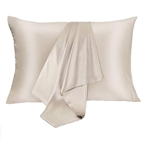 JOGJUE 2 Pack 100% Mulberry Silk Pillowcases, Standard Size with Hidden Zipper - Hypoallergenic and Breathable