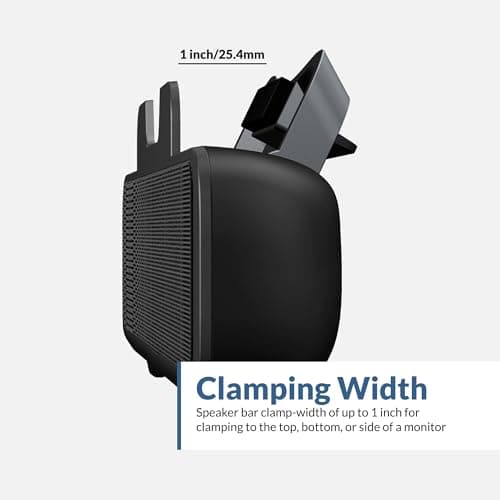 Cyber Acoustics USB Speaker Bar (CA-2890) – Stereo USB Powered Speaker, Easily Clamps to Monitor, Convenient Controls 8