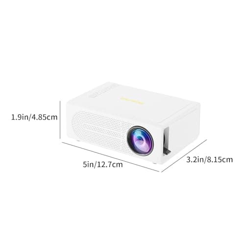 Mini Projector, 1080P HD Portable Projector Movie Video Projector Compatible with HDMI/USB/AV/Memory Card/5V-2A, Wired Phone Same Screen, Apartment Must Haves, Mini Tv, Cool Stuff forfor Women Men 2
