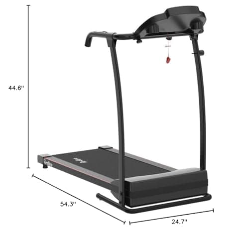 REDLIRO Electric Treadmill Foldable Exercise Walking Machince for Apartment Home/Office Jogging Compact Folding Easy Assembly 12 Preset Program 2 Wheels LCD Display 9