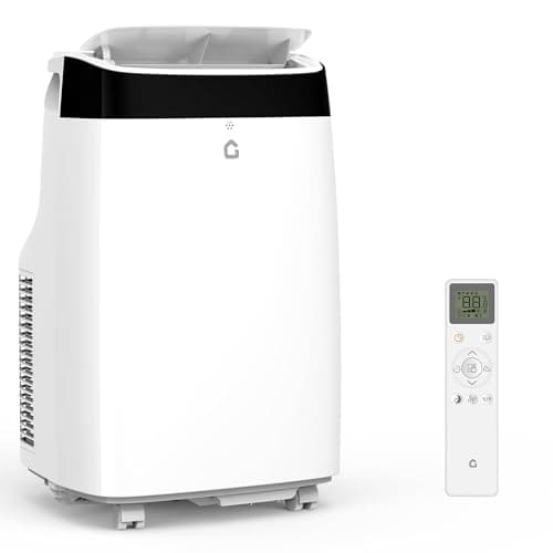 10,000 BTU Portable Air Conditioner - Cools Rooms Up to 450 Sq.Ft w/Dehumidifier & Fan, No Drain Needed, <50 dB Quiet, Includes Window Kit (3 in-1 Portable AC Unit for Home, Garage)