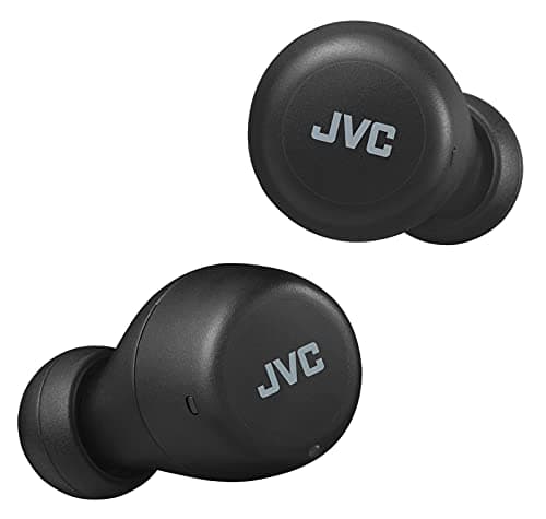 JVC Gumy mini True Wireless Earbuds Headphones, Bluetooth 5.1, Water Resistance(IPX4), Long Battery Life (up to 15 Hours) - HAZ55TB (Black)