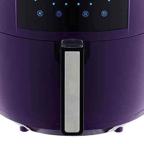 GoWISE USA GWAC22006 5.8-Quart Air Fryer, 6 PC Accessory Set + 50 Recipes (Plum), QT 8