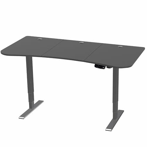 VIVO Electric 63 x 32 in Standing Desk, Touch Screen Adjustment, 220 lb Frame Support, 2E Series, Black Top Black Frame, DESK-KIT-2E1B 9