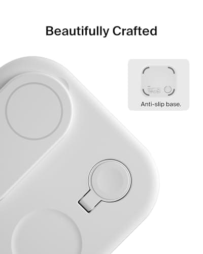 Belkin 3-in-1 MagSafe-Compatible iPhone Charger - Foldable Magnetic Qi2 Certified, MagSafe Charging Station for Phone, Apple Watch, AirPods - Wireless for Multiple Devices 8