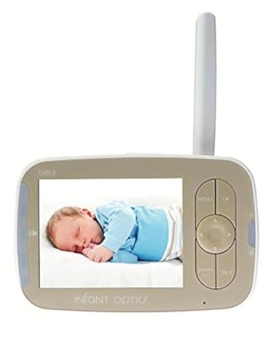 Infant Optics DXR8 v1.80 StandAlone Monitor Unit with 2X Micro-USB Power Cables Without Camera Unit MicroUSB Adapter and Battery, White