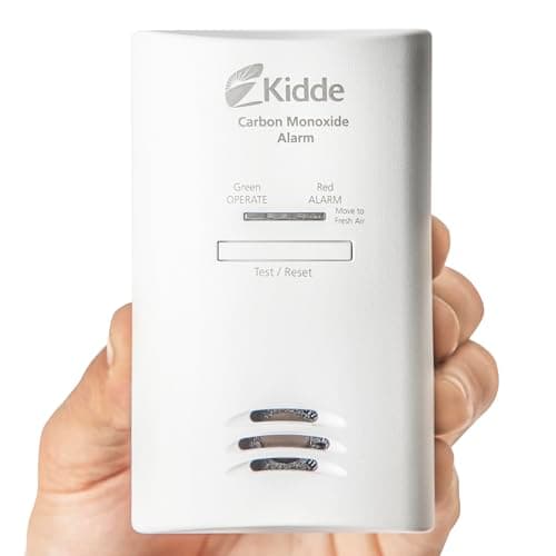 Kidde Carbon Monoxide Detector, Plug in Wall with AA Battery Backup, Test-Hush Button 7