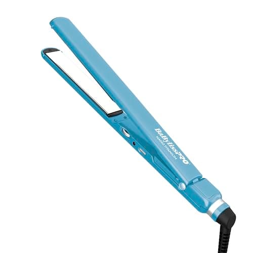 BaBylissPRO Flat Iron Hair Straightener, 1 Inch Nano Titanium, Hair Styling Tools & Appliances, BNT4072TUC
