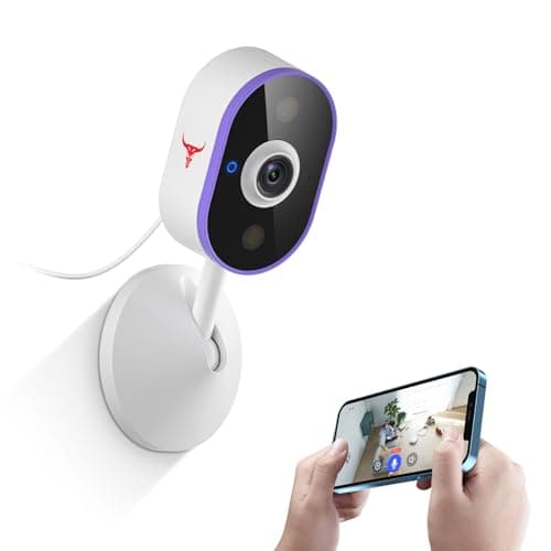 FineLuck Indoor Wi-Fi Surveillance Home Security Camera with 2-Way Talk, HD Video, Night Vision, Motion Detection, 2.4G & 5G WiFi, Cloud Storage (Sold Separately)