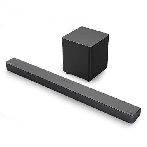 VIZIO M-Series 2.1 Immersive Sound Bar with 5 High-Performance Speakers, Dolby Atmos, DTS:X, Wireless Subwoofer and Alexa Compatibility, M215aw-K6, 2023 Model 10