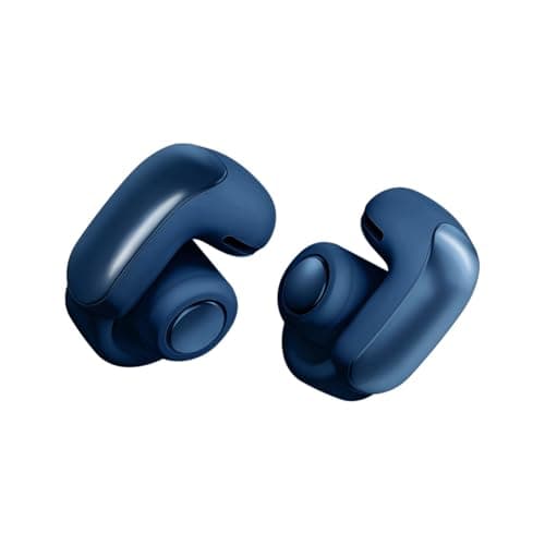 Bose Ultra Open Earbuds - Bluetooth Open Ear Earbuds with OpenAudio for Awareness, Clip-On Design for Comfort, Water Resistant, Up to 48 Hrs of Playtime, Lunar Blue - Limited Edition Color