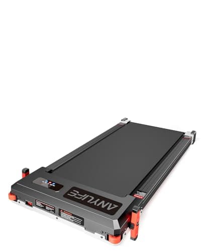 Walking Pad Treadmill, Anylife Incline Walking Pads Under Desk 330lb Capacity, 2.5HP Portable Treadmills for Home, Compact Treadmill Small Running Pad with LED Display, Remote Control,Sliver