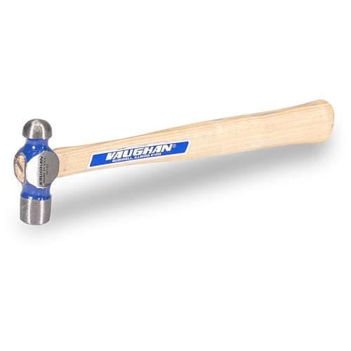 VAUGHAN Ball Pein Hammer, 4 oz, Hickory handle, American high carbon steel, TC504, VN15130
