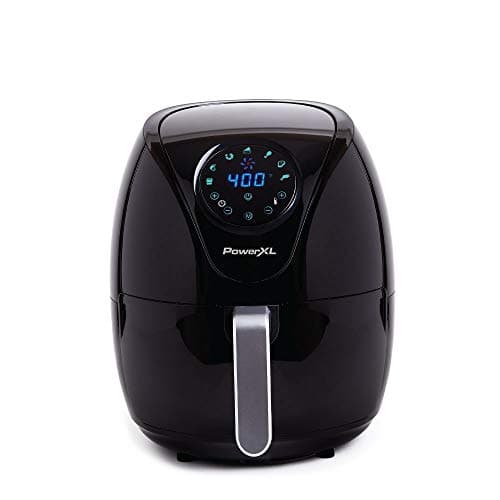 PowerXL Air Fryer 7 QT Maxx Classic, Extra Hot Air Fry, Cook, Crisp, Broil, Roast, Bake, High Gloss Finish, Nonstick, Black