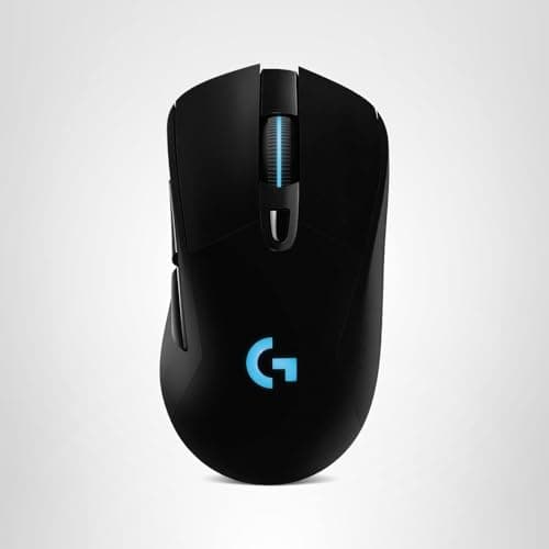 Logitech G703 Lightspeed Wireless Gaming Mouse W/Hero 25K Sensor, PowerPlay Compatible, Lightsync RGB, Lightweight 95G+10G Optional, 100-25, 600 DPI, Rubber Side Grips - Black 9