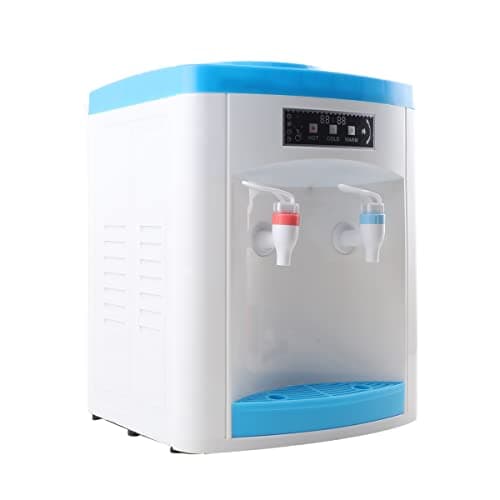 EWANYO Top Loading Water Cooler Water Dispenser Countertop Water Cooler Dispenser for 3 to 5 Gallon Bottles, Hot Cold Water Dispenser for Home Kitchen Offices Dorm