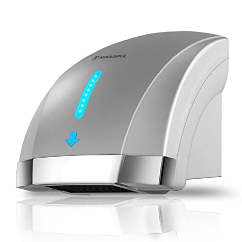 modunful Hand Dryers for Bathrooms Commercial, Electric Hand Dryer Touchless, Extra Quiet Low Noise(40db), Wall Mounted Type(1600w)