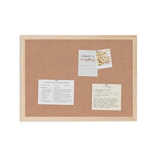 U Brands Cork Bulletin Board, 18" x 24" Inches, Light Birch Wood Frame (265U00-01) 6