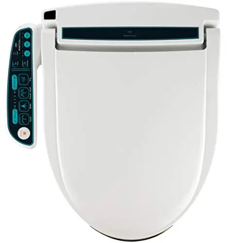 BidetMate 2000 Series Electric Bidet Toilet Seat with Unlimited Heated Water, Side Controls, Deodorizer, Warm Air Dryer - Self-Cleaning - Elongated Electric Bidet Attachment for Toilets