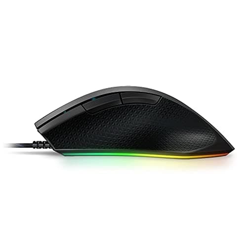 Lenovo Legion M500 RGB Gaming Mouse, Up to 16000 DPI 50G 400Ips, 7 Programmable Buttons, 3 ZONE 16.8Milion Colors RGB, 10G optional Magnet Weight, 3 Onboard Profile, 50 Million L/R Button Durability 5