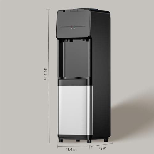 Euhomy Hot & Cold Water Dispenser, Top Loading Water Dispenser for 3 or 5 Gallon Bottles, Top Loading Hot & Cold Water Dispensor with Child Safety Lock, for Office, Home 7