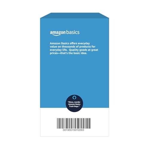 Amazon Basics Multipurpose Drawstring Trash Bags, 30 Gallon Capacity, Tear Resistant, 50 Count (Previously Solimo) 5